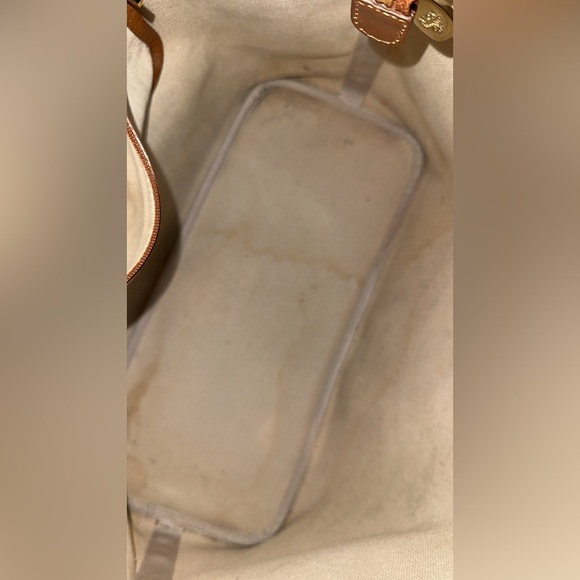 MCM Brown Tote with Blue Stripe - Picture 4 of 15